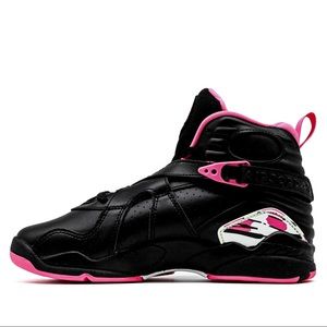 NEW Air Jordan 8 Retro Pinksicle GS Pink & Black